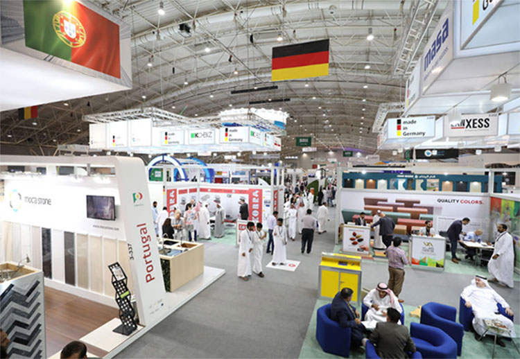 Materiali da costruzione saudita e mostra di infrastrutture-